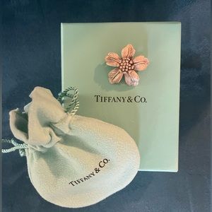Tiffany & Co Sterling Silver Floral Pin.